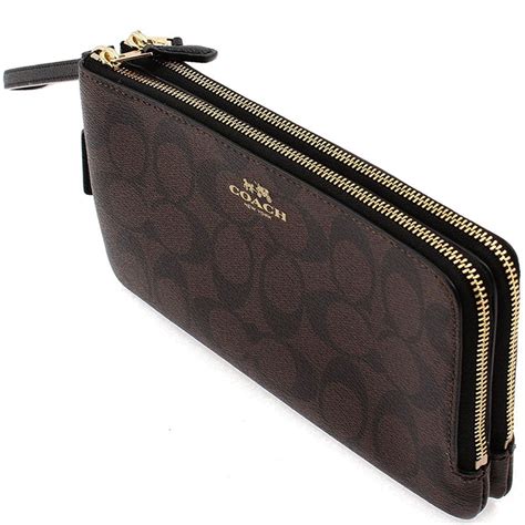 coach wristlet wallet black.